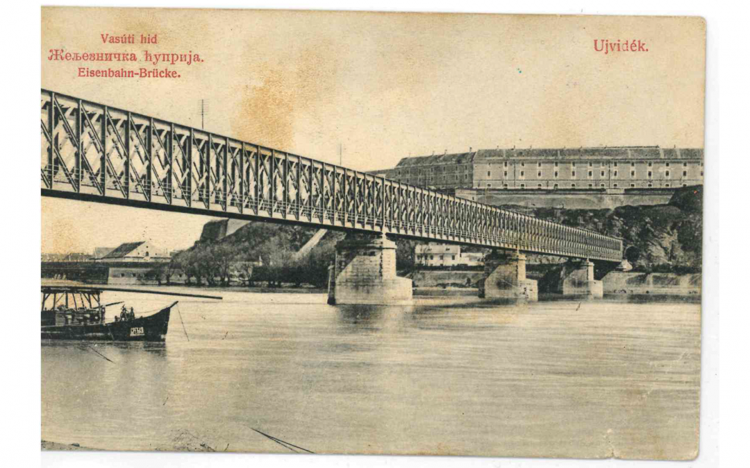 Vasúti híd – Újvidék képeslap
