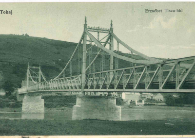 Tokaj – Erzsébet Tisza-híd képeslap