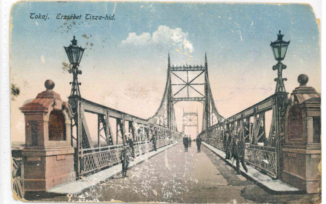 Tokaj – Erzsébet Tisza-híd képeslap II