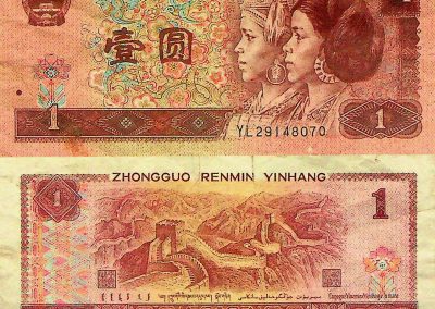 1 jüan kínai bankjegy