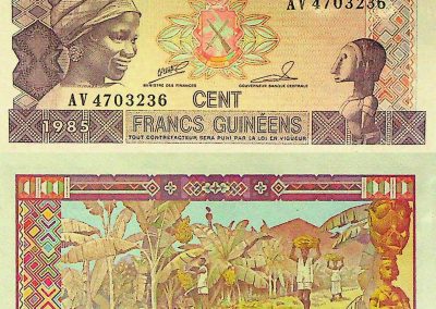 100 frank guineai bankjegy
