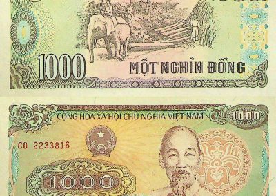 1000 dong vietnámi bankjegy