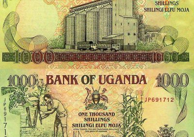 1000 shilling ugandai bankjegy