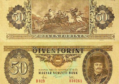 50 Forintos Magyar bankjegy