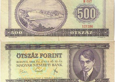 500 Forintos Magyar bankjegy
