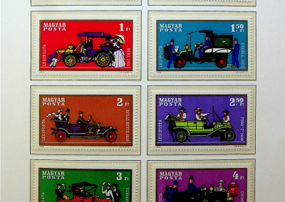 Magyar Posta autós bélyegek 1970