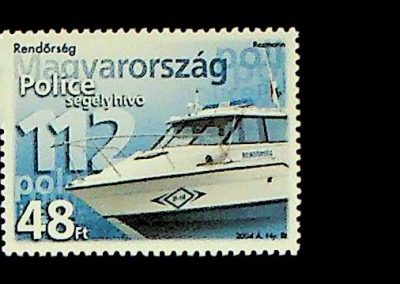 Magyar Posta Police segélyhívó bélyegek