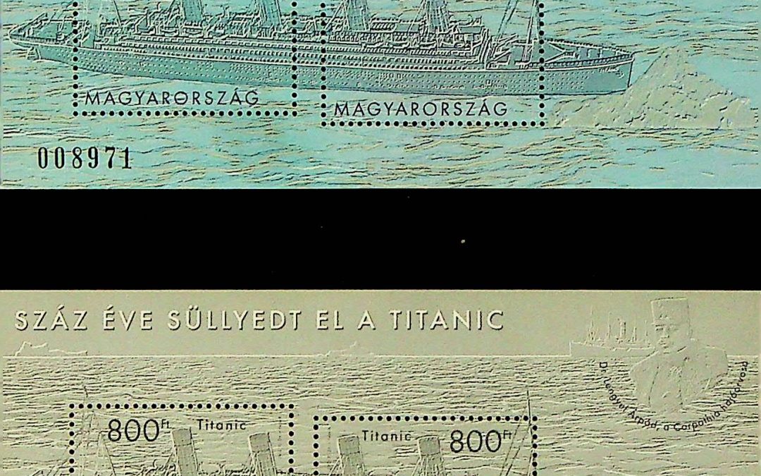 100 éve süllyedt el a Titanic bélyegek