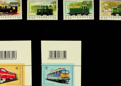 Magyar Posta vasúti bélyegek