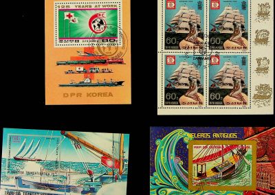 Koreai és guineai hajós bélyegek