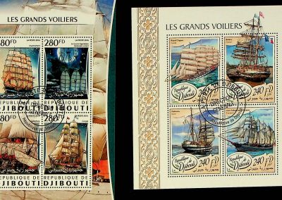 Dzsibuti hajós bélyegek