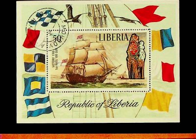 Grenadai és libériai hajós bélyegek