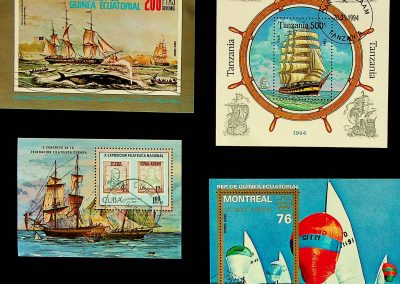 Kubai, guineai és tanzániai hajós bélyegek