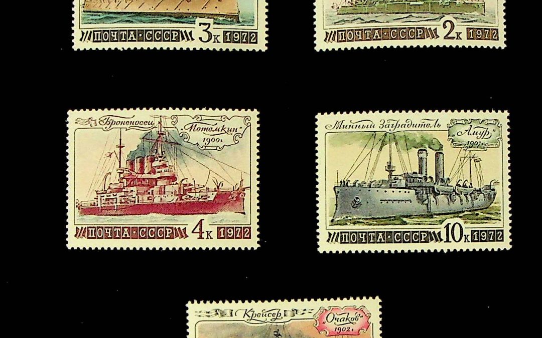 Orosz hajós bélyegek 2