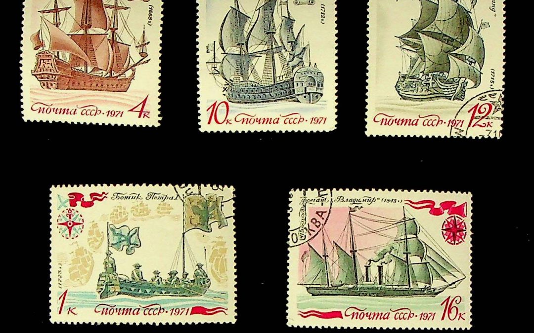 Orosz hajós bélyegek 4
