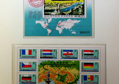 Magyar Posta léghajós és hajós bélyegek 1977