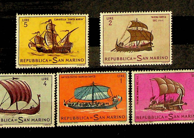 San marinoi hajós bélyegek